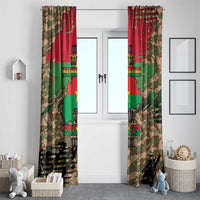Burkina Faso Military Window Curtain Bravo Caption Traore! Viva Burkina Faso Nation!