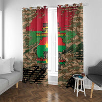 Burkina Faso Military Window Curtain Bravo Caption Traore! Viva Burkina Faso Nation!