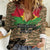 Burkina Faso Military Women Casual Shirt Bravo Caption Traore! Viva Burkina Faso Nation!