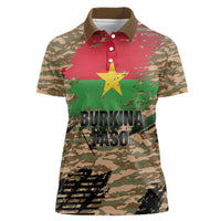 Burkina Faso Military Women Polo Shirt Bravo Caption Traore! Viva Burkina Faso Nation!