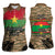 Burkina Faso Military Women Sleeveless Polo Shirt Bravo Caption Traore! Viva Burkina Faso Nation!