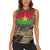 Burkina Faso Military Women Sleeveless Polo Shirt Bravo Caption Traore! Viva Burkina Faso Nation!