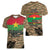 Burkina Faso Military Women V-Neck T-Shirt Bravo Caption Traore! Viva Burkina Faso Nation!