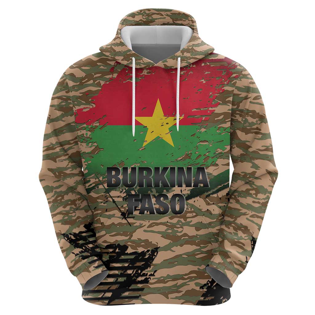 Burkina Faso Military Zip Hoodie Bravo Caption Traore! Viva Burkina Faso Nation!