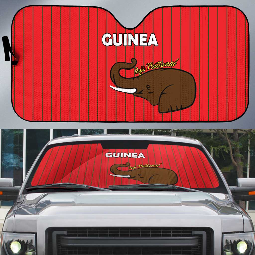 Guinea Football Auto Sun Shade Allez Syli National - Wonder Print Shop