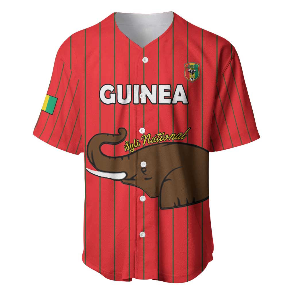 Custom Guinea Football Baseball Jersey Allez Syli National - Wonder Print Shop