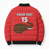 Custom Guinea Football Bomber Puffer Jacket Allez Syli National - Wonder Print Shop