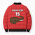 Custom Guinea Football Bomber Puffer Jacket Allez Syli National - Wonder Print Shop