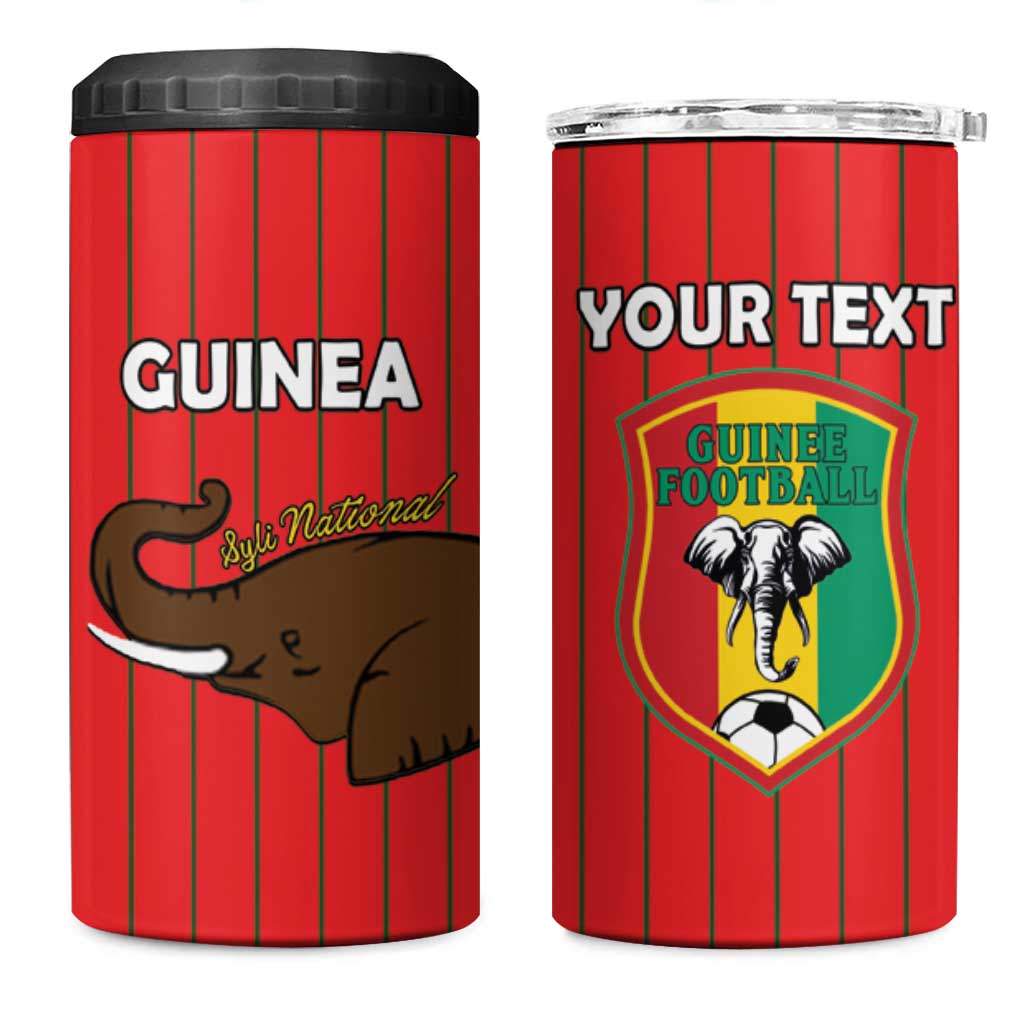 Custom Guinea Football 4 in 1 Can Cooler Tumbler Allez Syli National - Wonder Print Shop