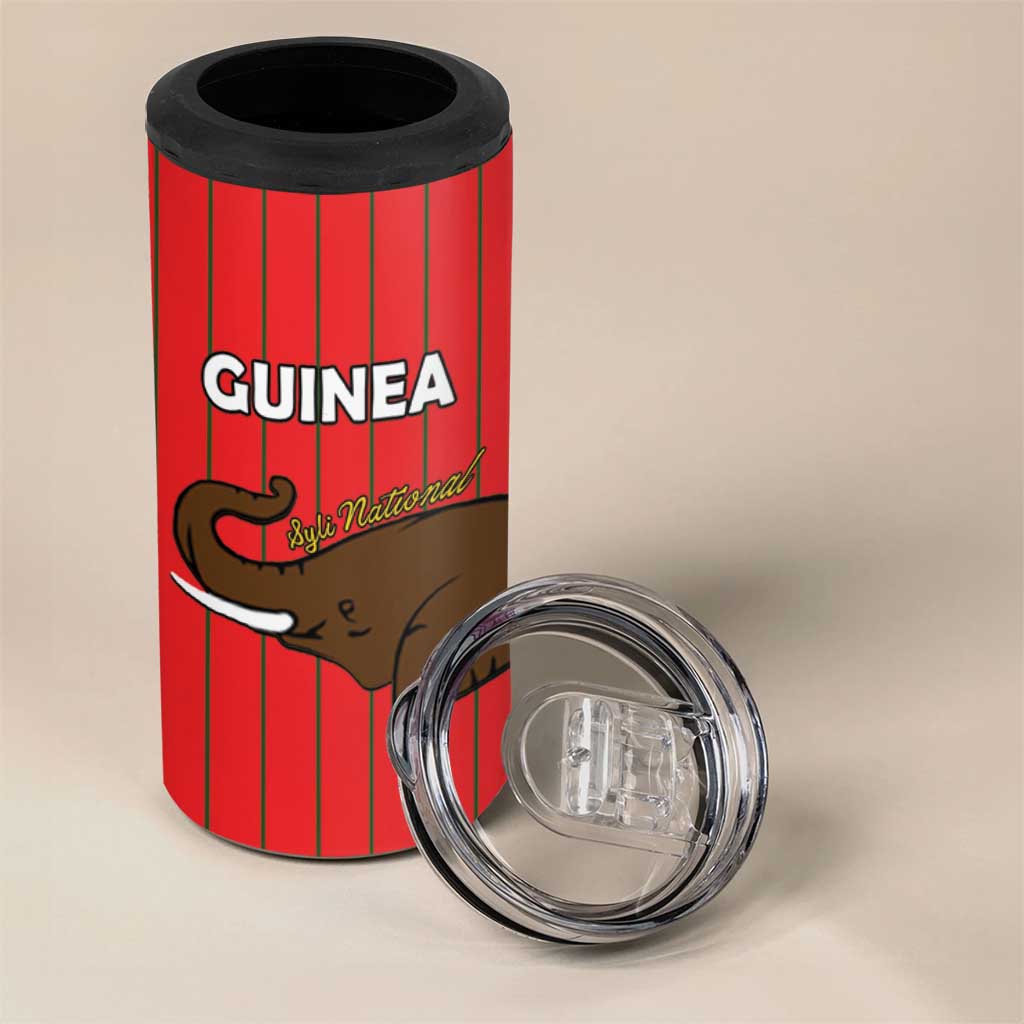 Custom Guinea Football 4 in 1 Can Cooler Tumbler Allez Syli National - Wonder Print Shop