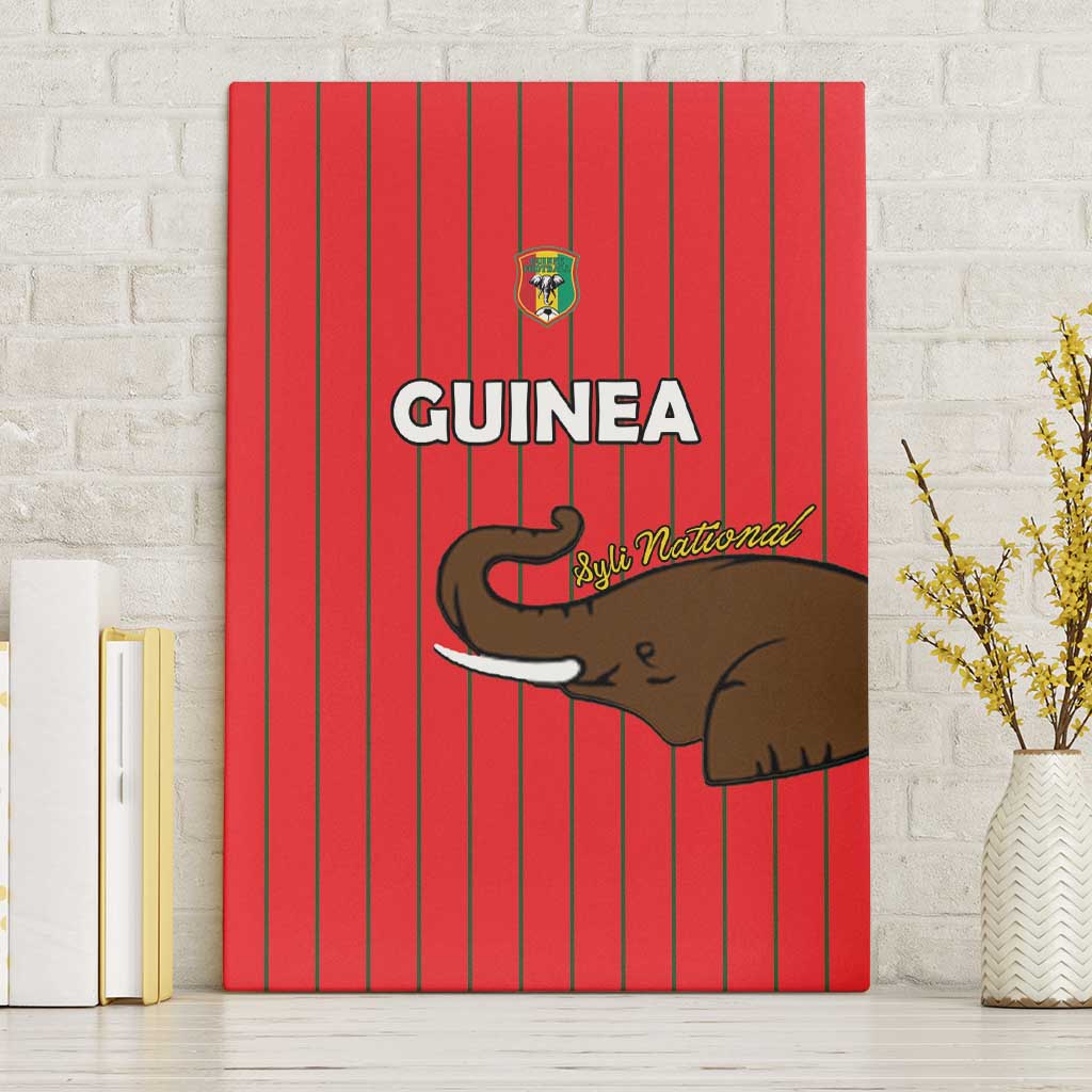 Guinea Football Canvas Wall Art Allez Syli National - Wonder Print Shop