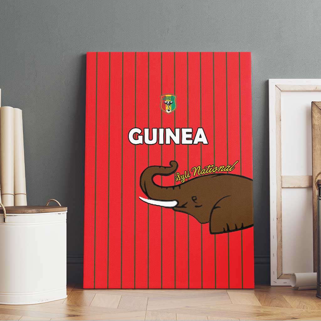 Guinea Football Canvas Wall Art Allez Syli National - Wonder Print Shop