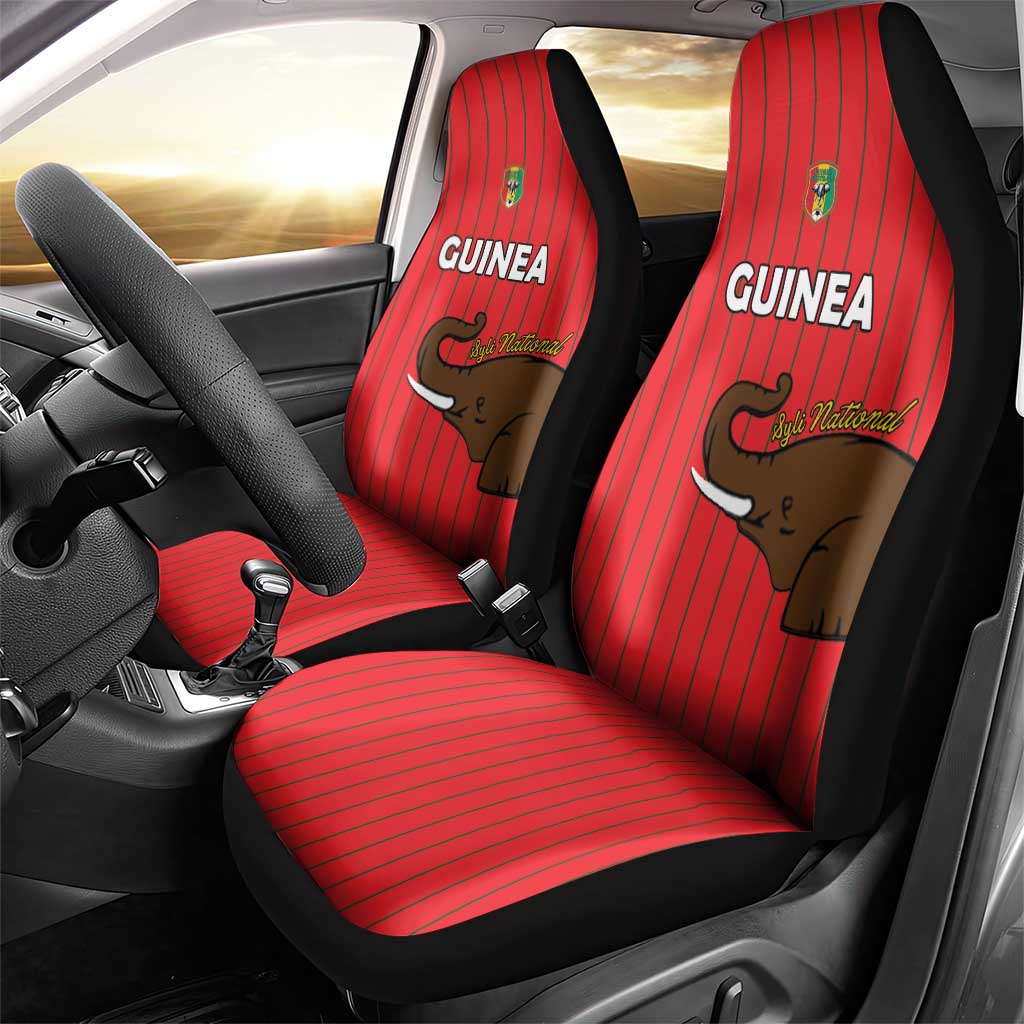 Guinea Football Car Seat Cover Allez Syli National - Wonder Print Shop