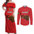 Custom Guinea Football Couples Matching Off Shoulder Maxi Dress and Long Sleeve Button Shirt Allez Syli National - Wonder Print Shop