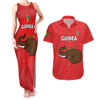 Custom Guinea Football Couples Matching Tank Maxi Dress and Hawaiian Shirt Allez Syli National - Wonder Print Shop
