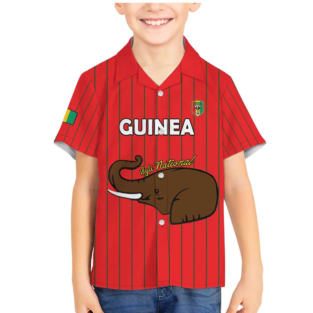 Custom Guinea Football Family Matching Mermaid Dress and Hawaiian Shirt Allez Syli National - Wonder Print Shop