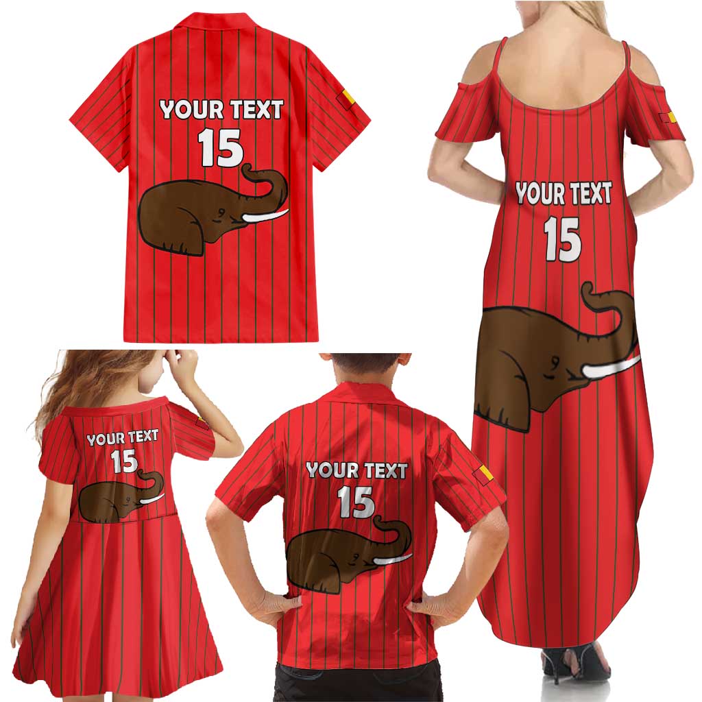 Custom Guinea Football Family Matching Summer Maxi Dress and Hawaiian Shirt Allez Syli National - Wonder Print Shop