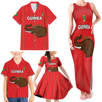 Custom Guinea Football Family Matching Tank Maxi Dress and Hawaiian Shirt Allez Syli National - Wonder Print Shop