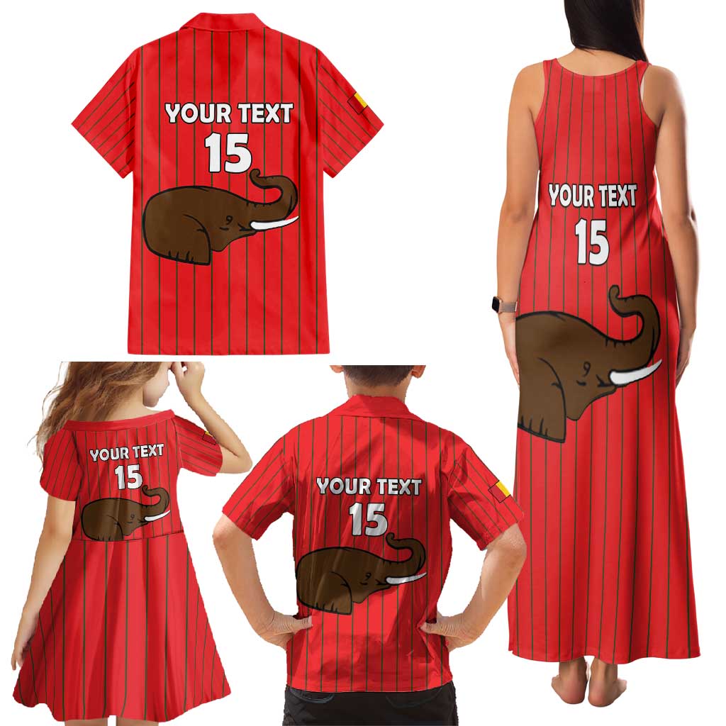 Custom Guinea Football Family Matching Tank Maxi Dress and Hawaiian Shirt Allez Syli National - Wonder Print Shop