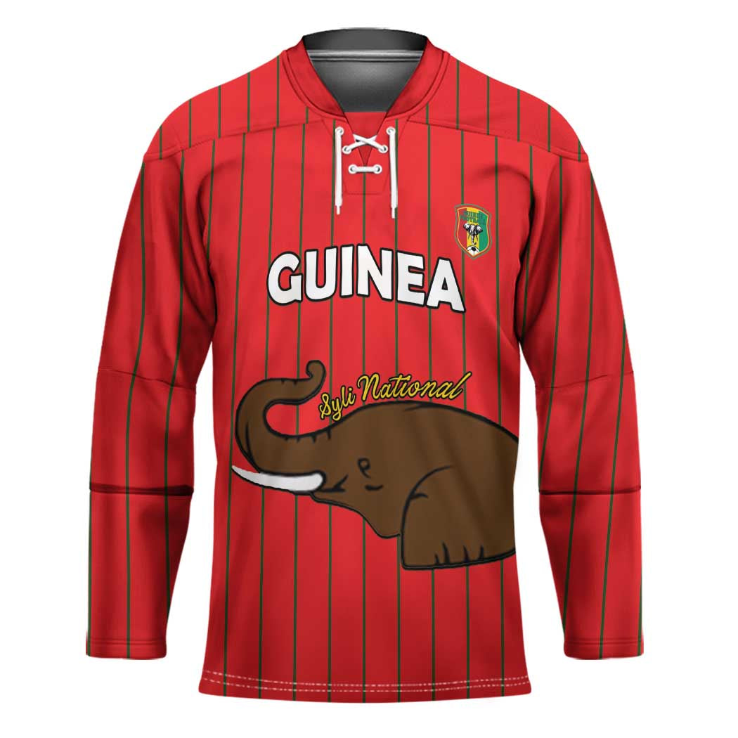 Custom Guinea Football Hockey Jersey Allez Syli National - Wonder Print Shop