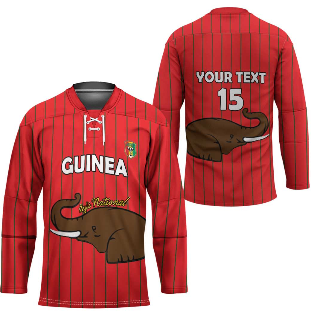 Custom Guinea Football Hockey Jersey Allez Syli National - Wonder Print Shop