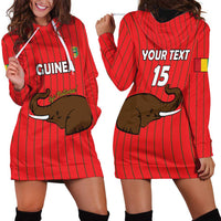 Custom Guinea Football Hoodie Dress Allez Syli National - Wonder Print Shop