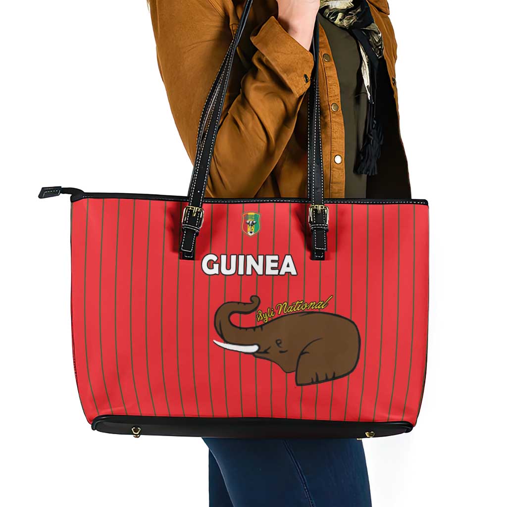 Guinea Football Leather Tote Bag Allez Syli National - Wonder Print Shop
