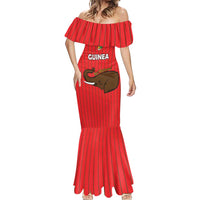 Custom Guinea Football Mermaid Dress Allez Syli National - Wonder Print Shop