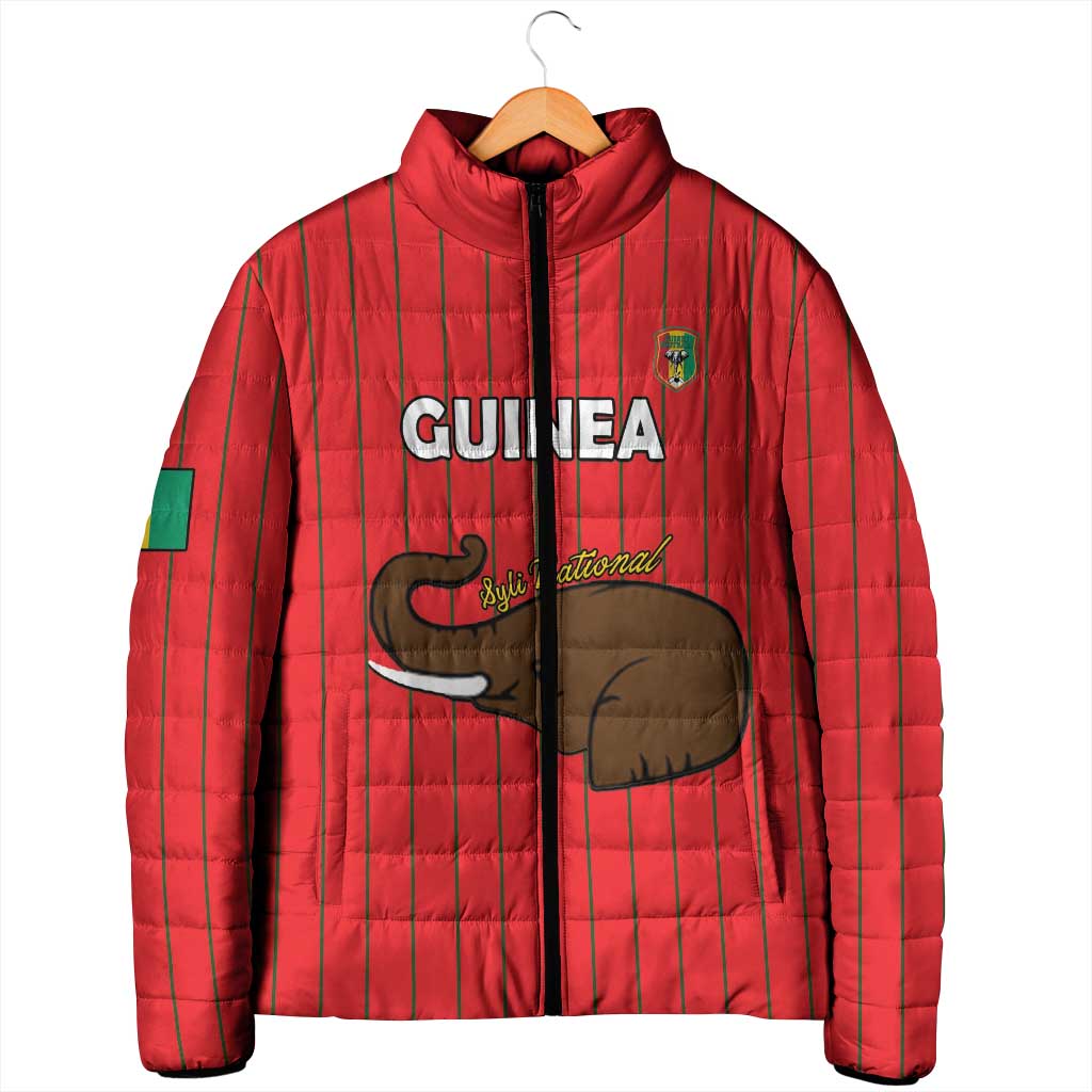 Custom Guinea Football Padded Jacket Allez Syli National - Wonder Print Shop