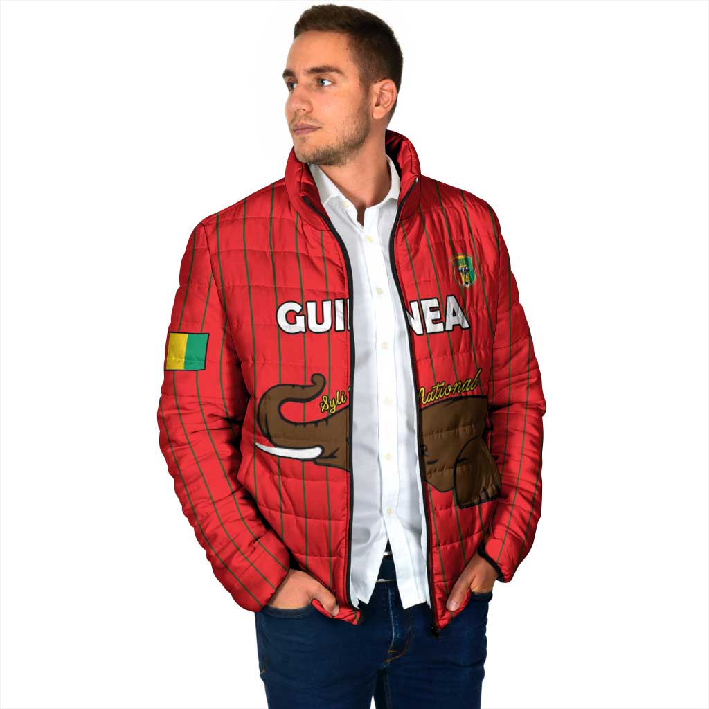 Custom Guinea Football Padded Jacket Allez Syli National - Wonder Print Shop