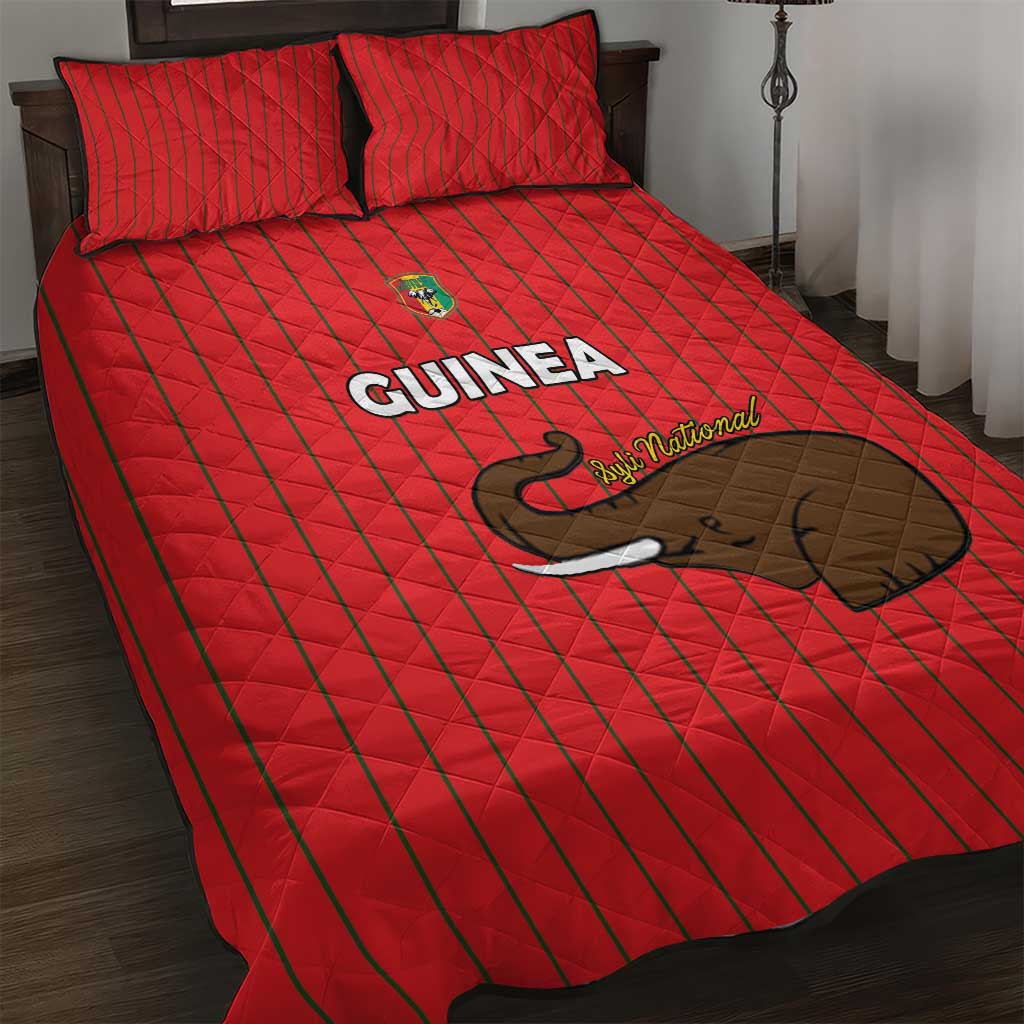 Guinea Football Quilt Bed Set Allez Syli National - Wonder Print Shop