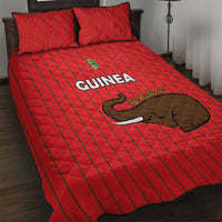 Guinea Football Quilt Bed Set Allez Syli National - Wonder Print Shop