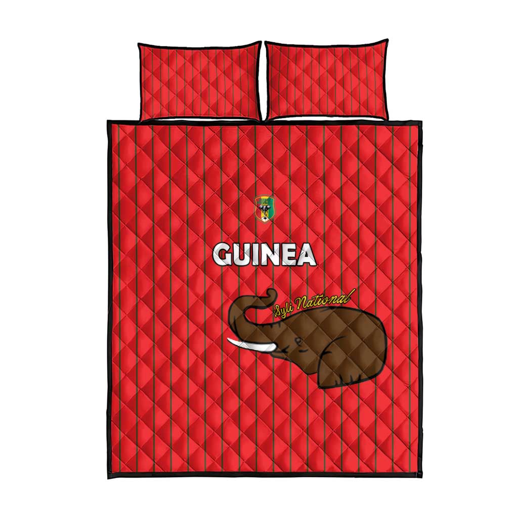 Guinea Football Quilt Bed Set Allez Syli National - Wonder Print Shop