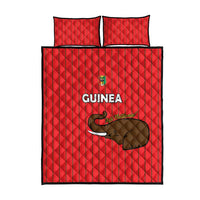 Guinea Football Quilt Bed Set Allez Syli National - Wonder Print Shop