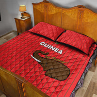Guinea Football Quilt Bed Set Allez Syli National - Wonder Print Shop