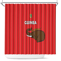 Guinea Football Shower Curtain Allez Syli National - Wonder Print Shop