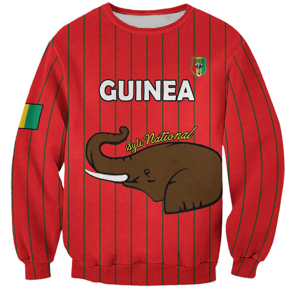 Custom Guinea Football Sweatshirt Allez Syli National - Wonder Print Shop