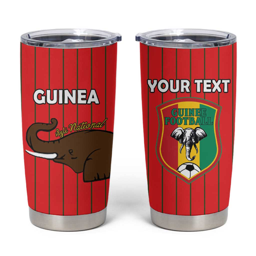 Custom Guinea Football Tumbler Cup Allez Syli National - Wonder Print Shop