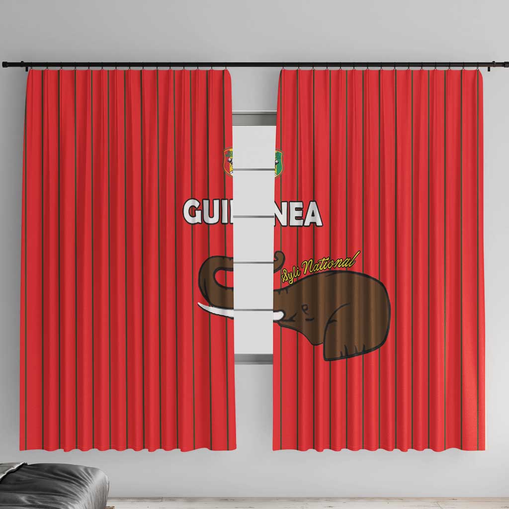 Guinea Football Window Curtain Allez Syli National - Wonder Print Shop