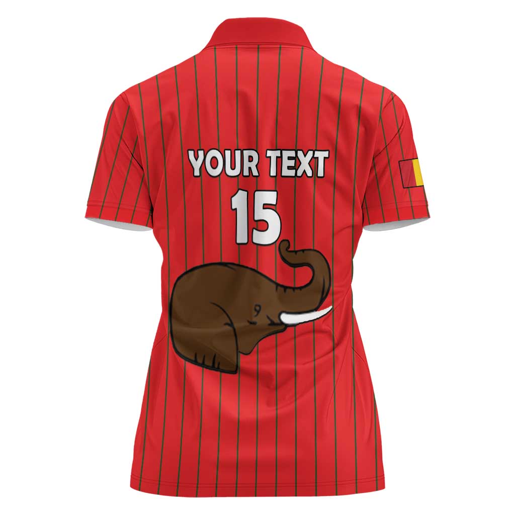 Custom Guinea Football Women Polo Shirt Allez Syli National - Wonder Print Shop