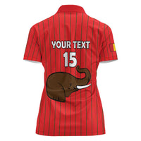 Custom Guinea Football Women Polo Shirt Allez Syli National - Wonder Print Shop