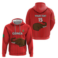 Custom Guinea Football Zip Hoodie Allez Syli National - Wonder Print Shop