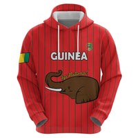 Custom Guinea Football Zip Hoodie Allez Syli National - Wonder Print Shop