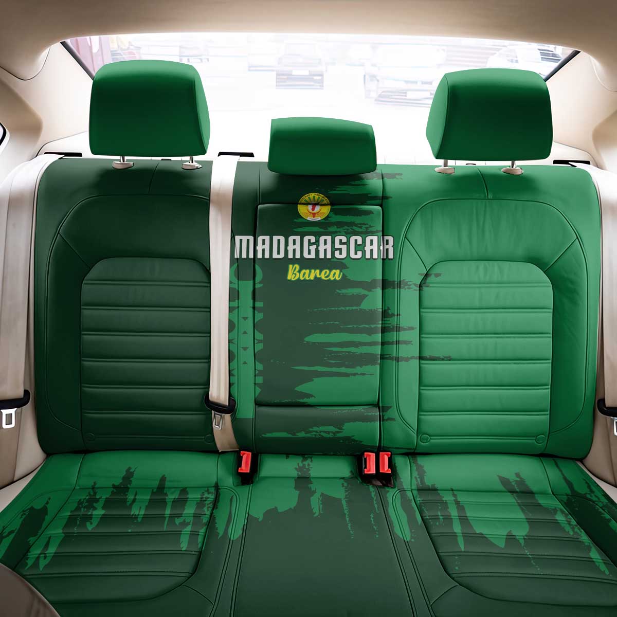 Madagascar Football Back Car Seat Cover Go Barea - Wonder Print Shop