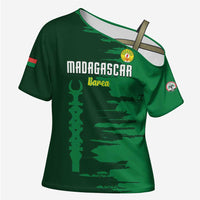 Custom Madagascar Football Cross Shoulder Shirt Go Barea - Wonder Print Shop
