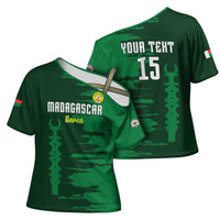 Custom Madagascar Football Cross Shoulder Shirt Go Barea - Wonder Print Shop