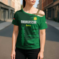 Custom Madagascar Football Cross Shoulder Shirt Go Barea - Wonder Print Shop
