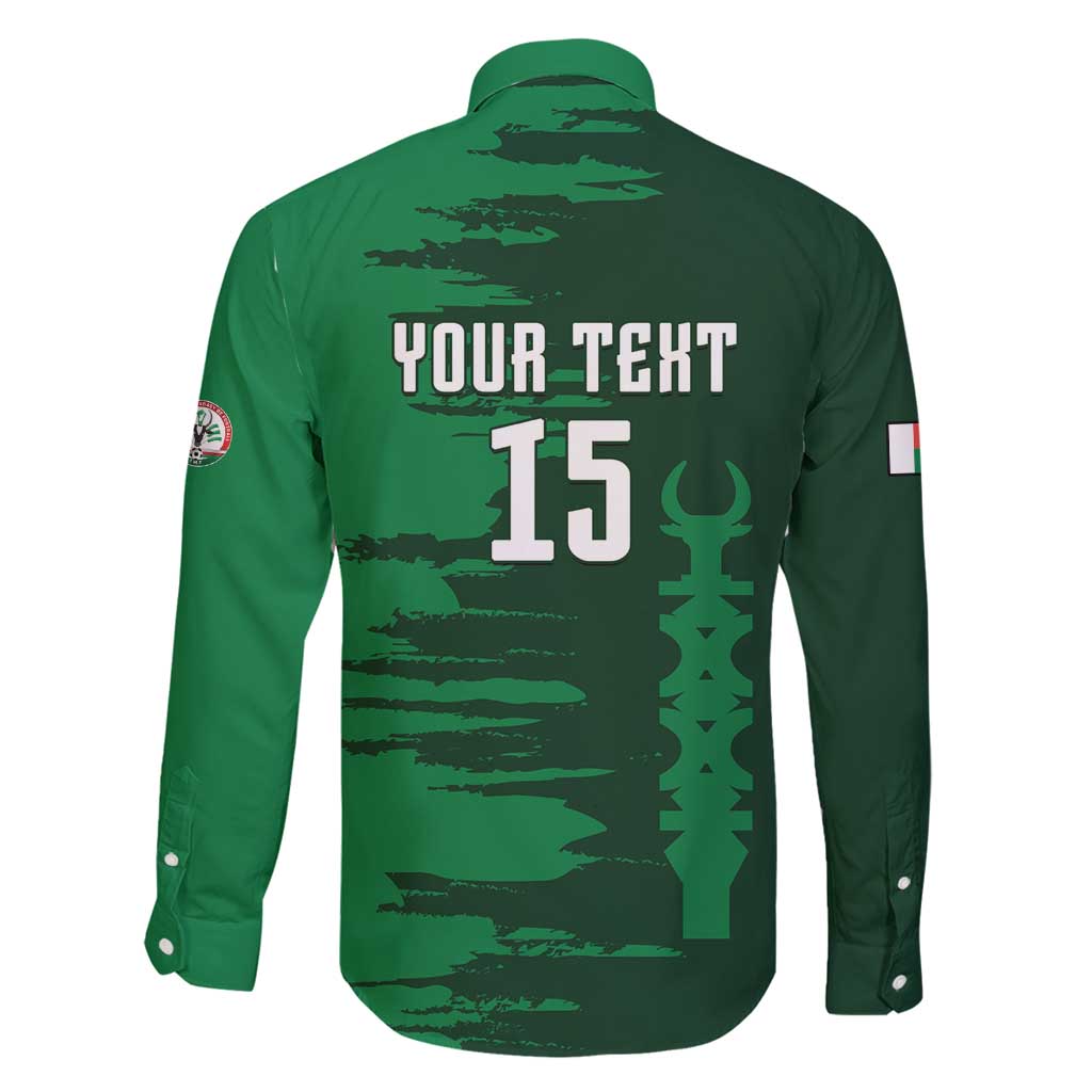 Custom Madagascar Football Family Matching Long Sleeve Bodycon Dress and Hawaiian Shirt Go Barea - Wonder Print Shop