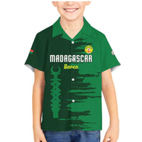 Custom Madagascar Football Family Matching Mermaid Dress and Hawaiian Shirt Go Barea - Wonder Print Shop