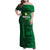 Custom Madagascar Football Family Matching Off Shoulder Maxi Dress and Hawaiian Shirt Go Barea - Wonder Print Shop